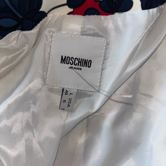 Floral Women's Blazer - Blue and dark pink‎ - Picture 10 of 14